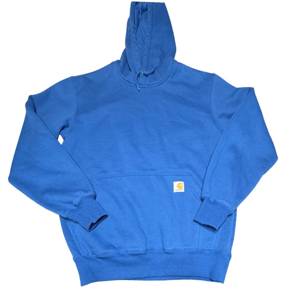 Carhartt Rain Defender Hoodie Mens Small Blue Water Repellent Loose Fit TS0615-M